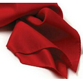Red Polyester Satin Scarf - 30"x30"